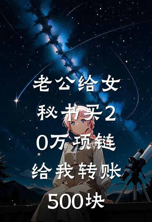 老公给女秘书买20万项链，给我转账500块